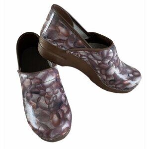Sanita Danish Clogs The Original Clogs‎ Sz 38 Multicolor Bubble Print